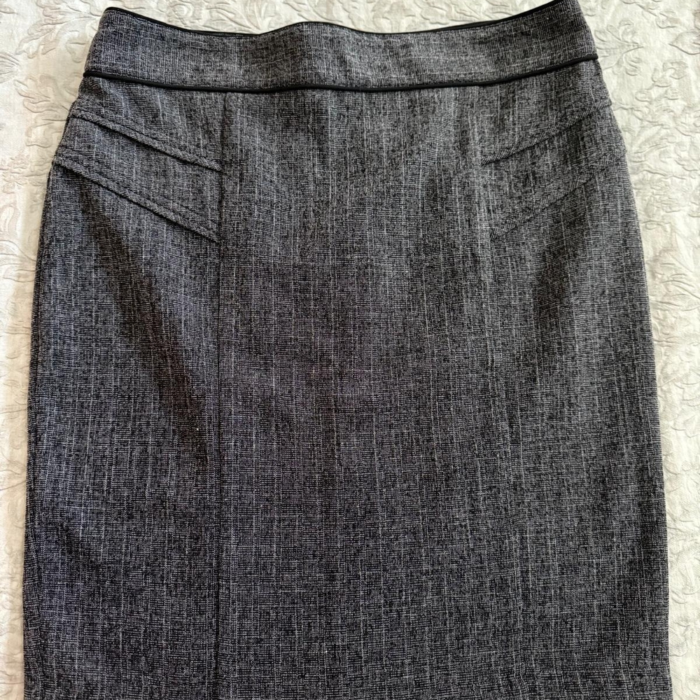 BCX Gray Knee-Length Pencil Skirt for Work